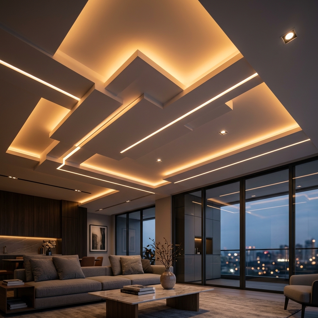 Bursa alçıpan tavan - modern asma tavan LED aydınlatma